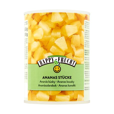 Happy Frucht Ananászdarabok 565G