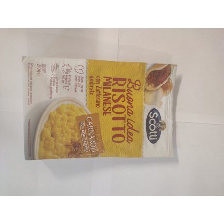 Risotto Allo Zafferano Milanese 210G Scotti